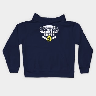 Training to Go Super Saiyan Kids Hoodie